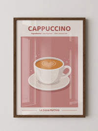 Herz Cappuccino rosa Hintergrund