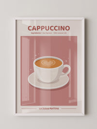 Herz Cappuccino rosa Hintergrund