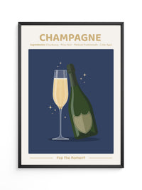 Champagnerflasche Elegant Gold