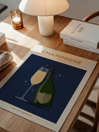 Champagnerflasche Elegant Gold
