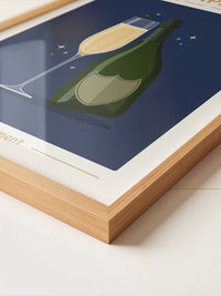 Champagnerflasche Elegant Gold