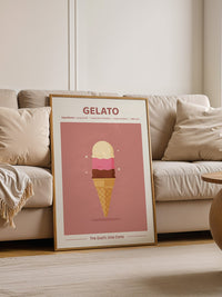 Dreifachgelato Pastellfarben