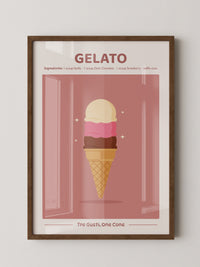 Dreifachgelato Pastellfarben