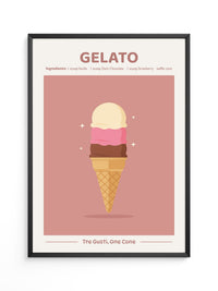 Dreifachgelato Pastellfarben