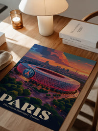PSG Stadion Abenddämmerung