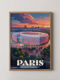 PSG Stadion Abenddämmerung