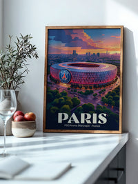 PSG Stadion Abenddämmerung