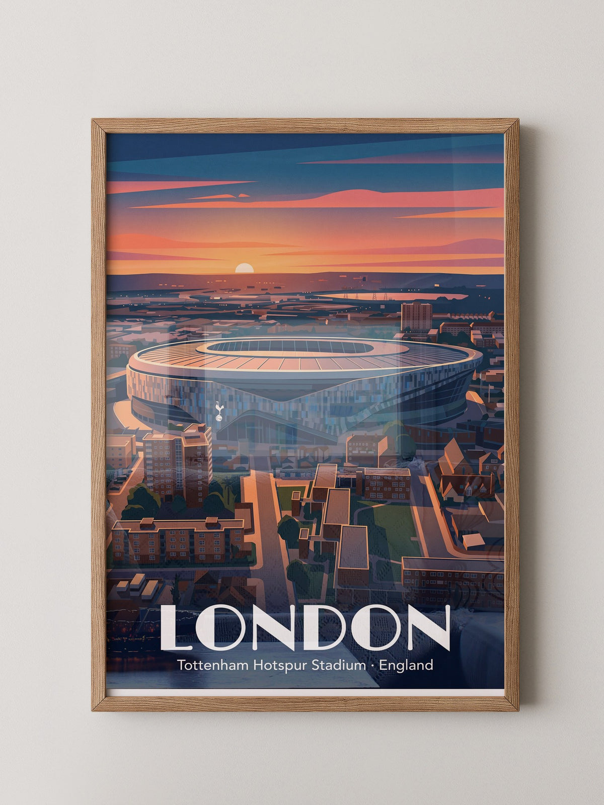 Tottenham Stadion Sonnenuntergang