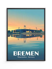 Stadion Bremen Pastellfarben