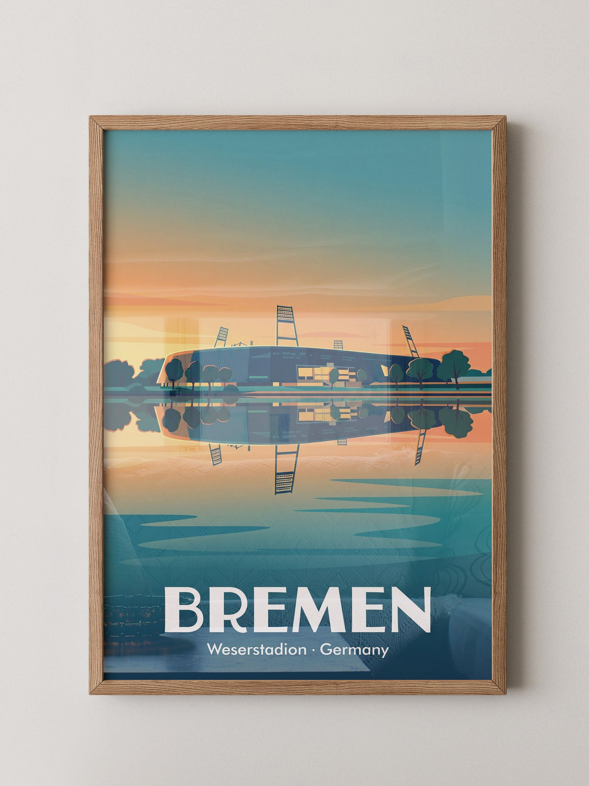 Stadion Bremen Pastellfarben