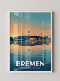 Stadion Bremen Pastellfarben