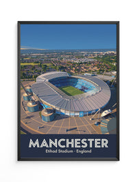 Etihad Stadion Manchester Illustration