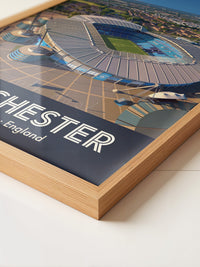 Etihad Stadion Manchester Illustration