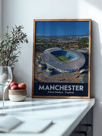 Etihad Stadion Manchester Illustration