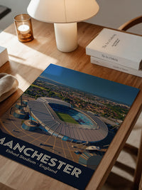 Etihad Stadion Manchester Illustration