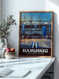 Volksparkstadion Grafik Blau