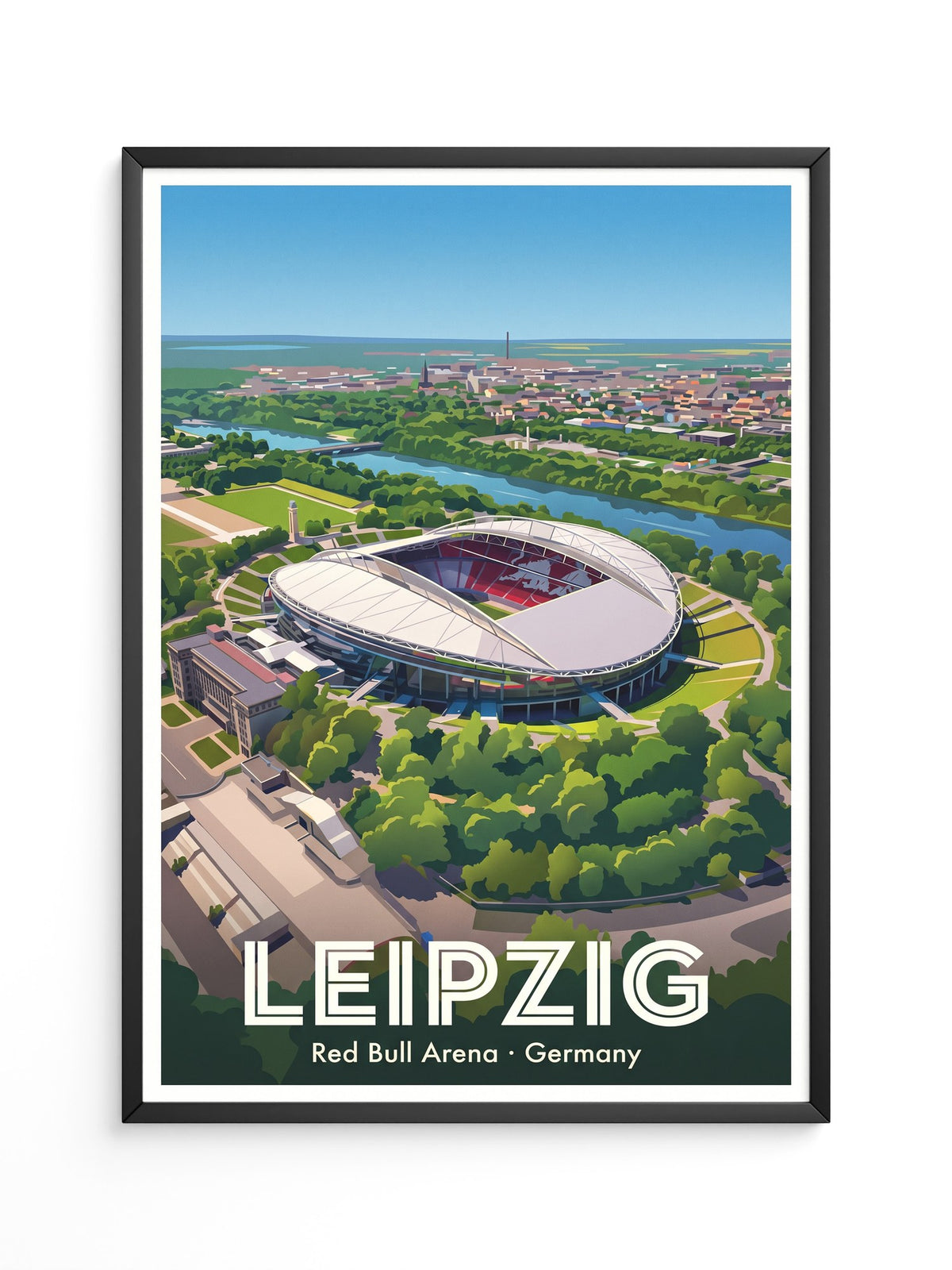 Red Bull Arena Leipzig Vogelperspektive