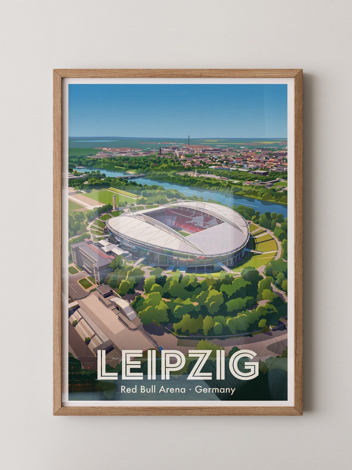 Red Bull Arena Leipzig Vogelperspektive