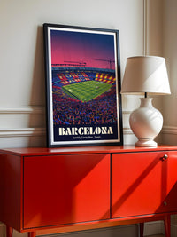 Camp Nou Abenddämmerung Szenerie