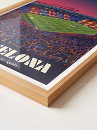 Camp Nou Abenddämmerung Szenerie