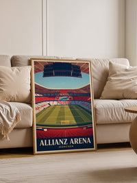 Allianz Arena Innenansicht Retro