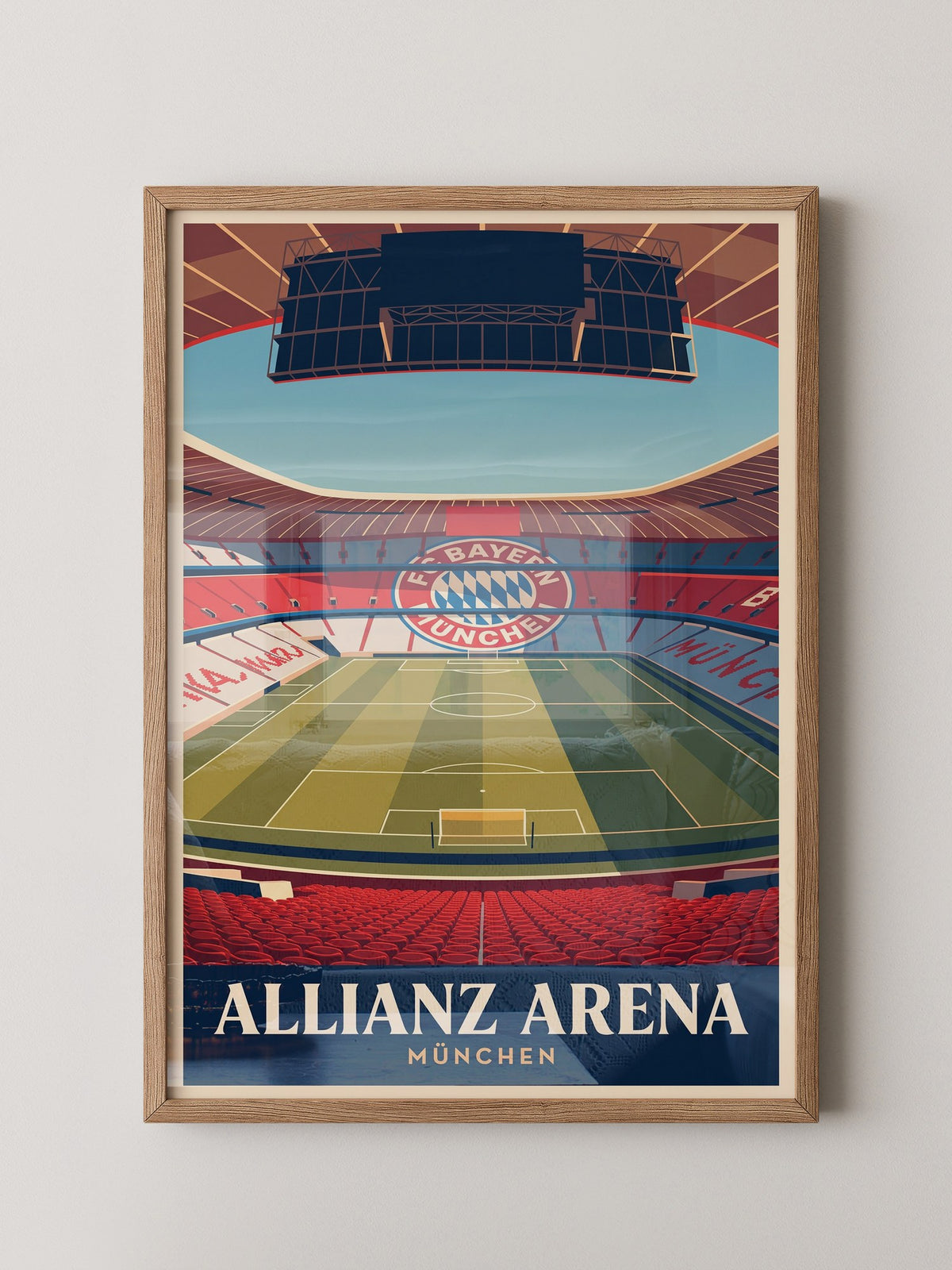 Allianz Arena Innenansicht Retro