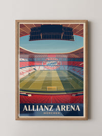 Allianz Arena Innenansicht Retro