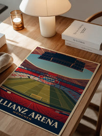 Allianz Arena Innenansicht Retro