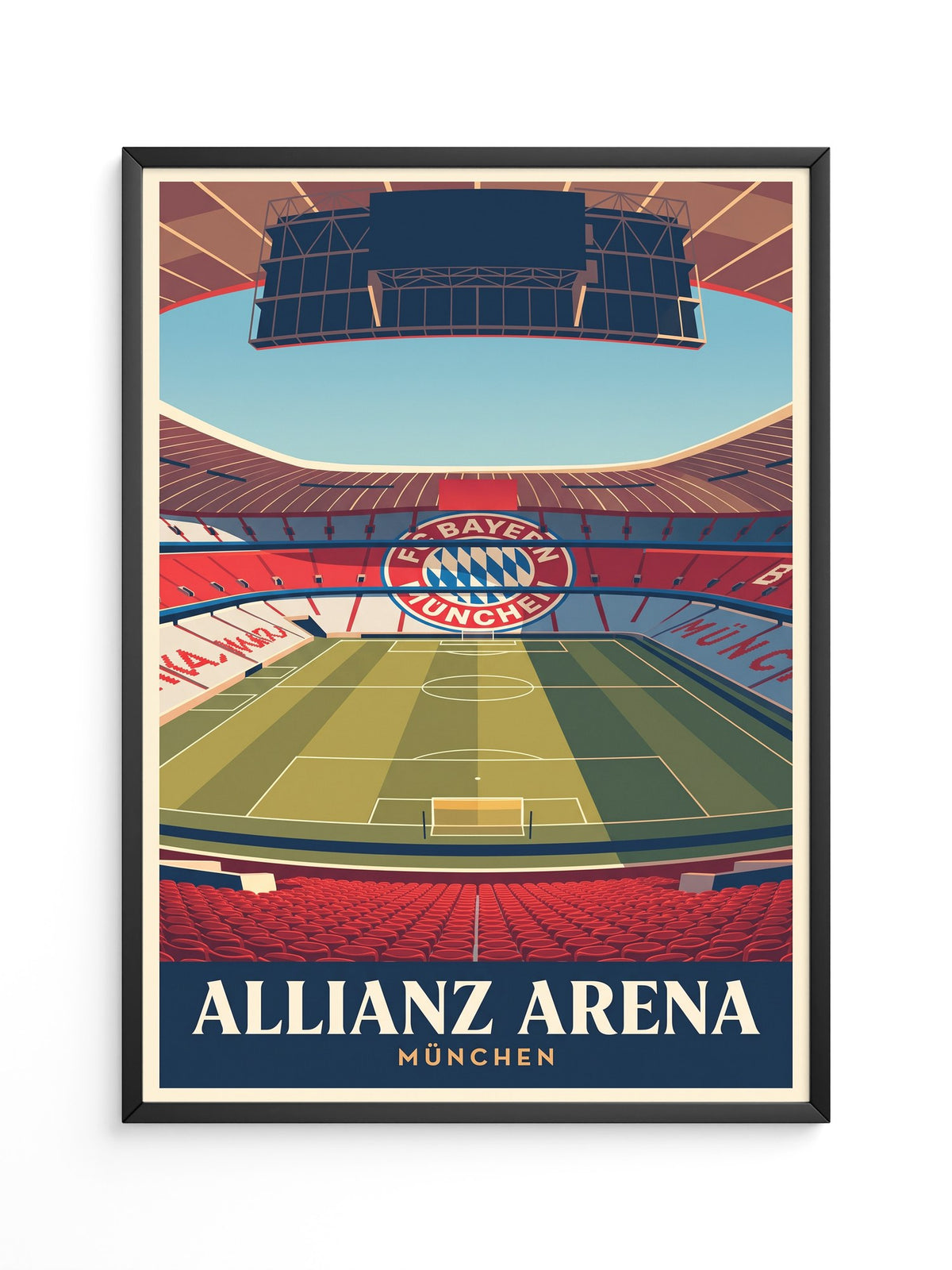Allianz Arena Innenansicht Retro