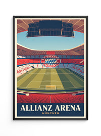 Allianz Arena Innenansicht Retro