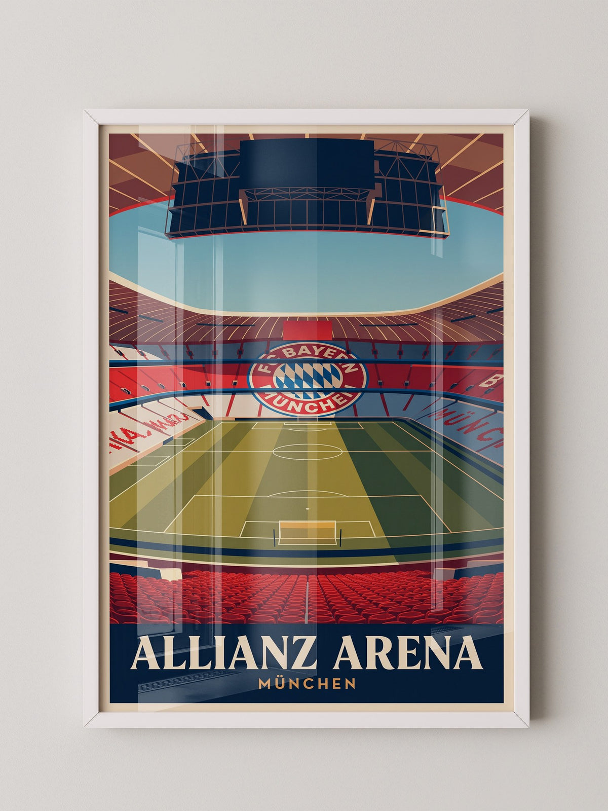 Allianz Arena Innenansicht Retro