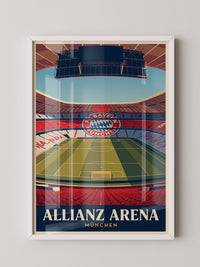 Allianz Arena Innenansicht Retro
