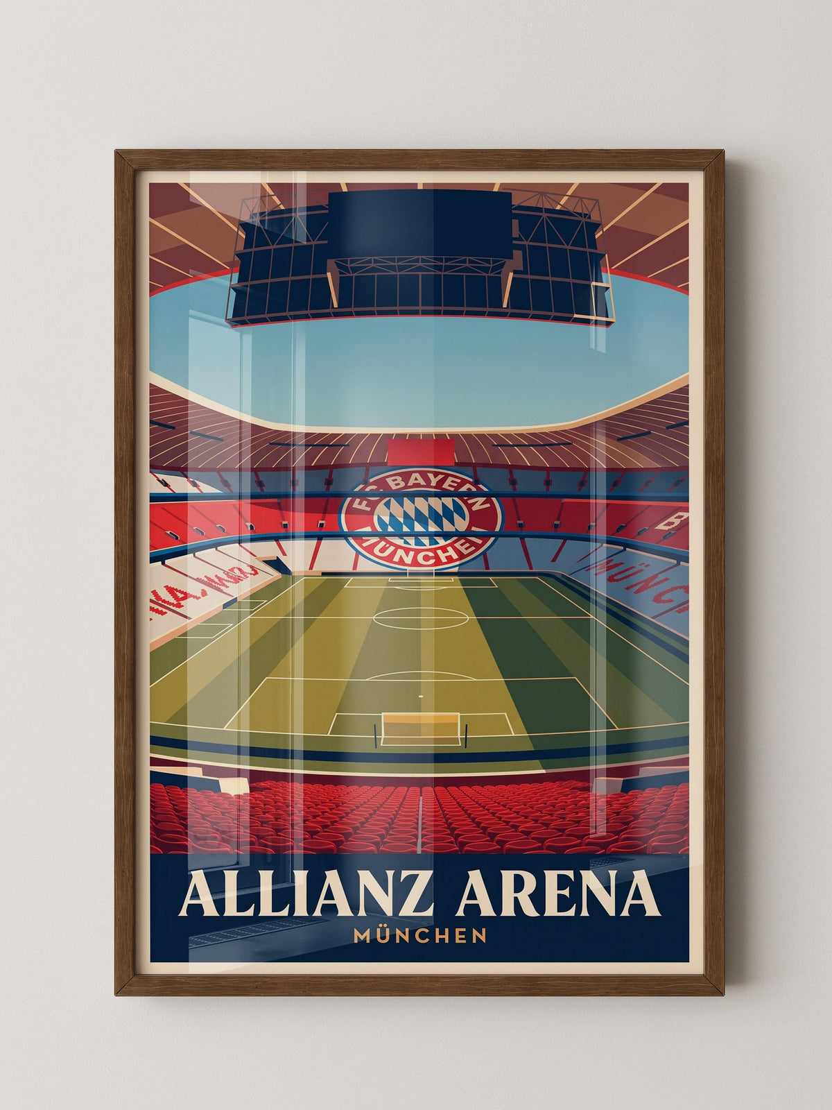 Allianz Arena Innenansicht Retro