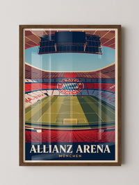 Allianz Arena Innenansicht Retro
