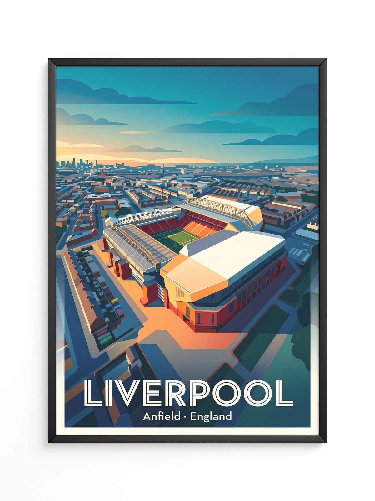 Anfield Stadium Sonnenuntergang