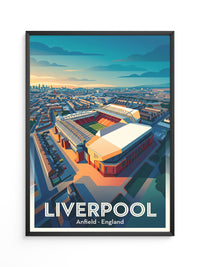 Anfield Stadium Sonnenuntergang