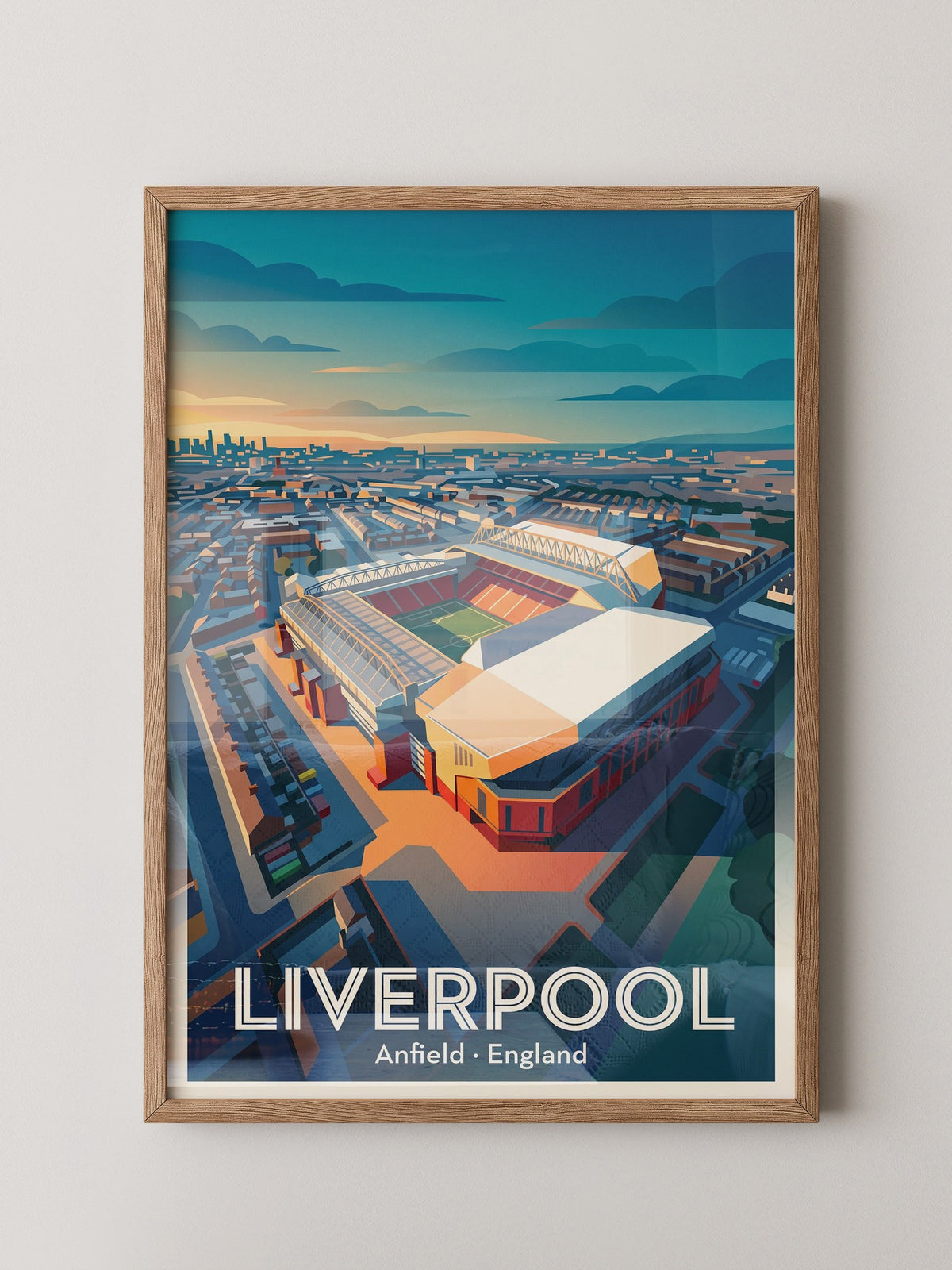 Anfield Stadium Sonnenuntergang