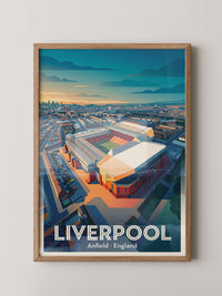 Anfield Stadium Sonnenuntergang