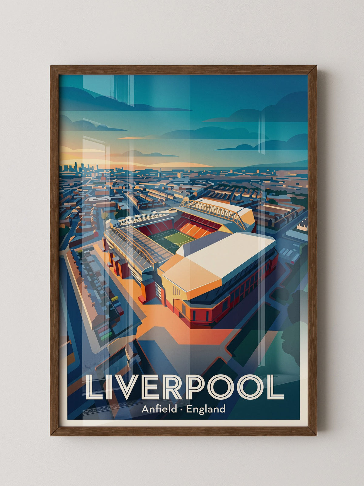 Anfield Stadium Sonnenuntergang