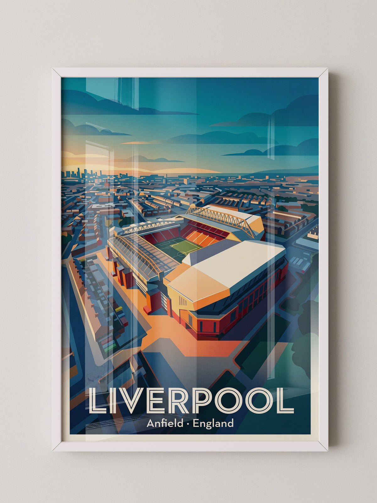 Anfield Stadium Sonnenuntergang