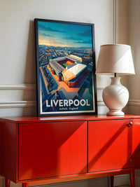 Anfield Stadium Sonnenuntergang