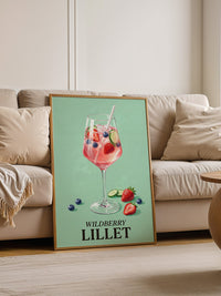 Wildbeeren Cocktail Aquarell