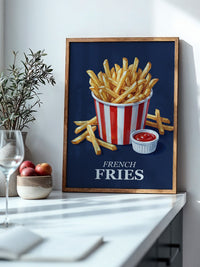 Pommes Rot-Weiß Retrolook