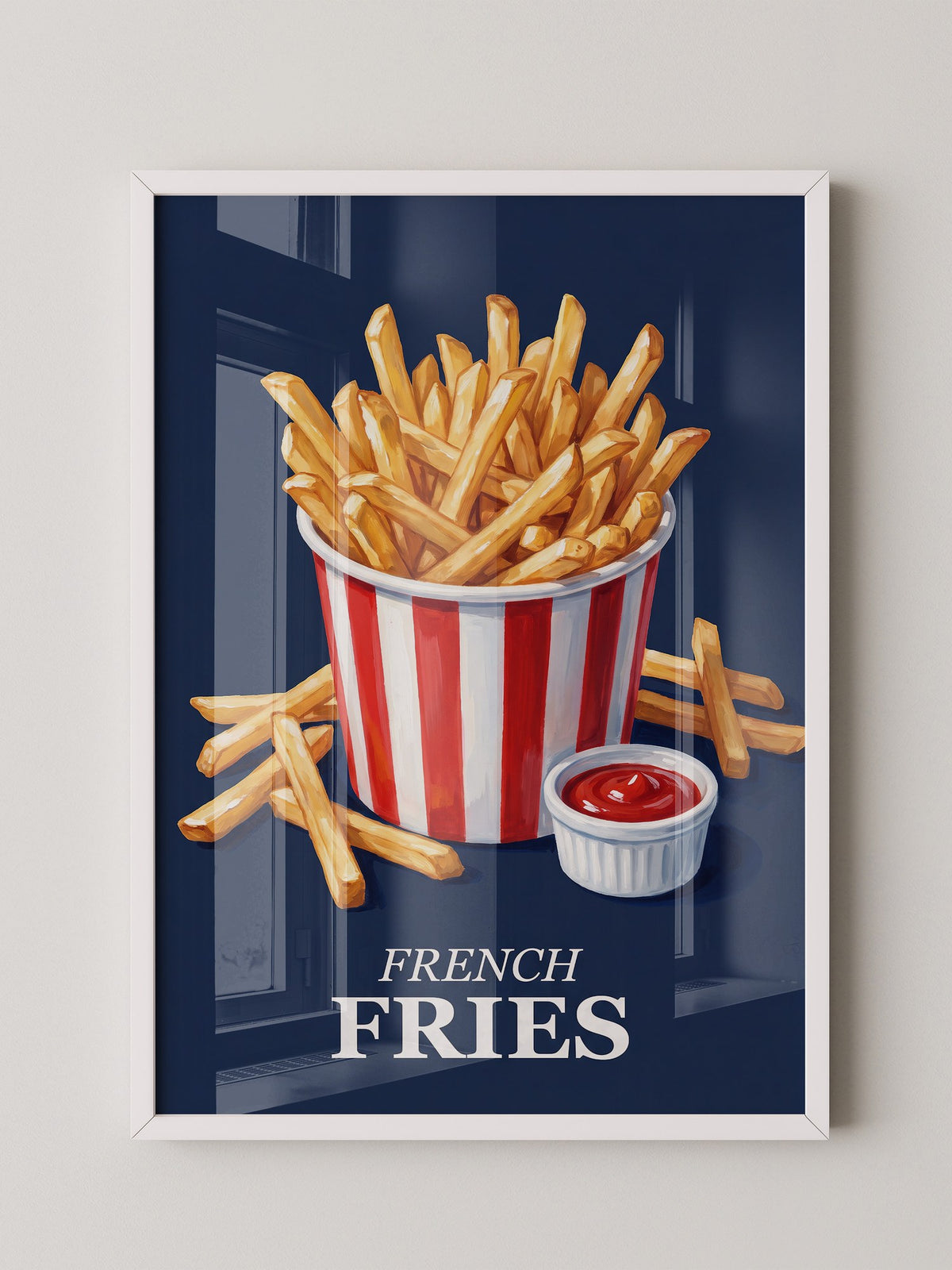Pommes Rot-Weiß Retrolook