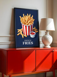 Pommes Rot-Weiß Retrolook