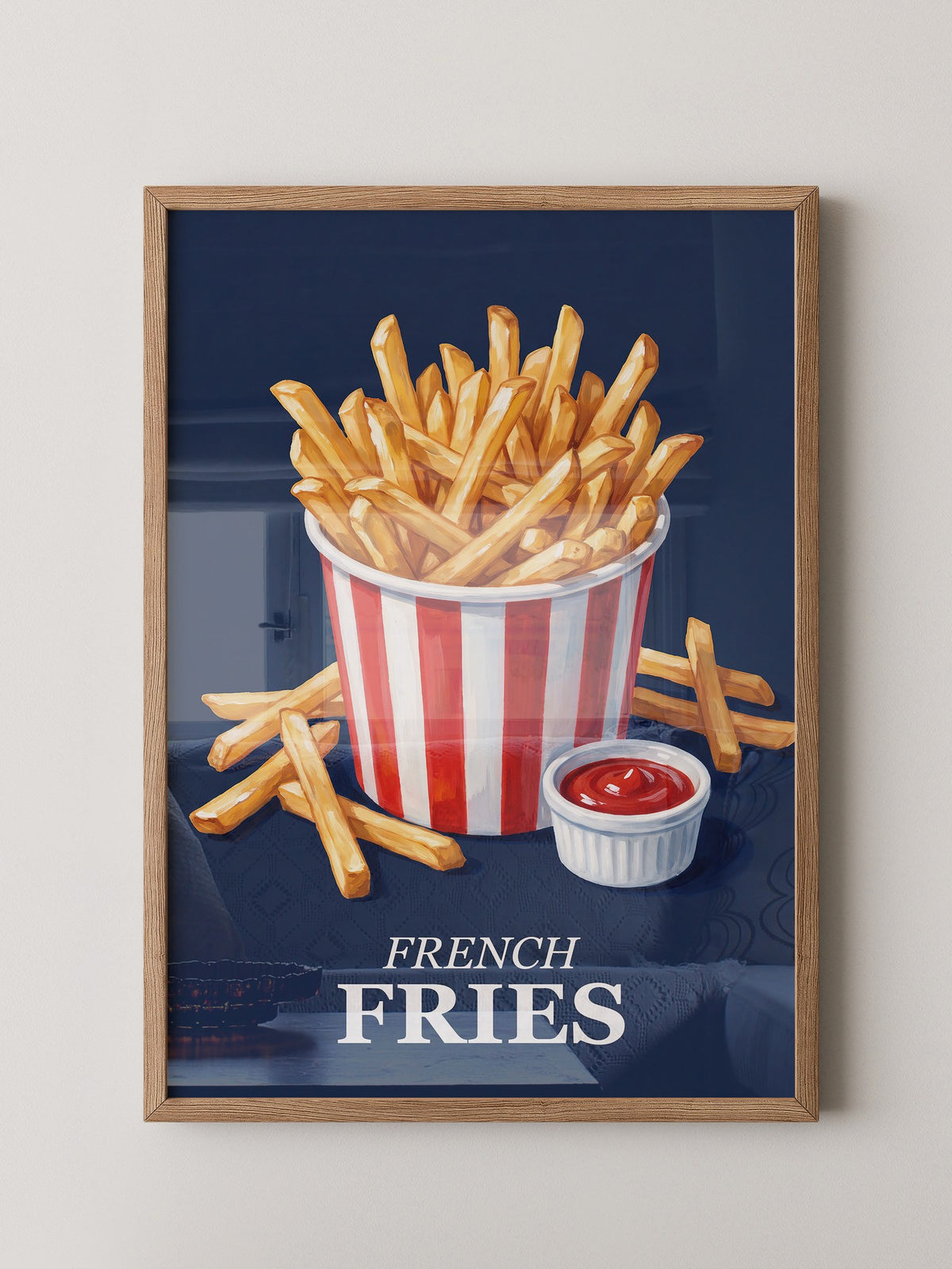 Pommes Rot-Weiß Retrolook