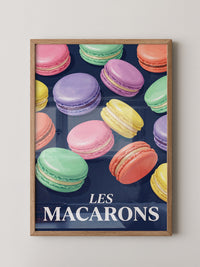 Bunte Macarons Aquarell Stil