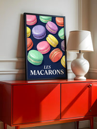Bunte Macarons Aquarell Stil