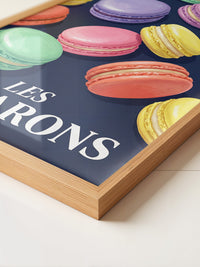 Bunte Macarons Aquarell Stil