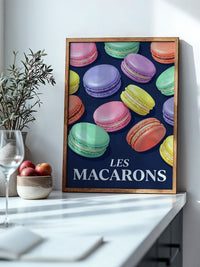 Bunte Macarons Aquarell Stil